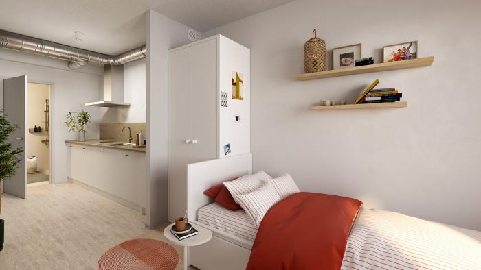 Studio 22 m² in Brussels center