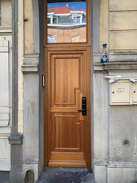 Porte entrée à code