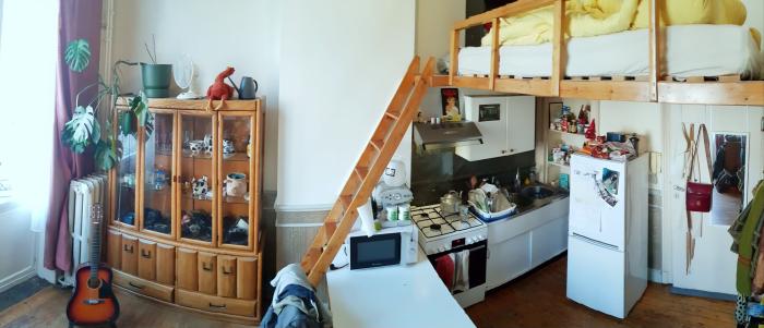 ⚪️ FR 🟢 CE STUDIO JOUE AVEC LES NIVEAUX, LES VOLUMES ET LA CLARTÉ POUR OFFRIR UN QUOTIDIEN FLUIDE, INSPIRANT ET PLEIN D’ÉLAN
🟠 NL 🟡 MET ZIJN SPEL VAN RUIMTE, LICHT EN NIVEAUS CREËERT DEZE STUDIO EEN DAGELIJKS LEVEN DAT LICHT, VLOT EN INSPIREREND AANVOELT
🔵 EN 🟣 THIS STUDIO PLAYS WITH LEVELS, VOLUME, AND LIGHT TO OFFER A DAILY LIFE THAT FEELS FLUID, INSPIRING, AND FULL OF MOMENTUM.