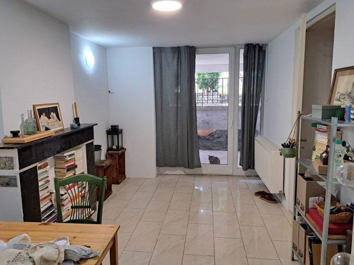 Pièce côté jardin + terrasse