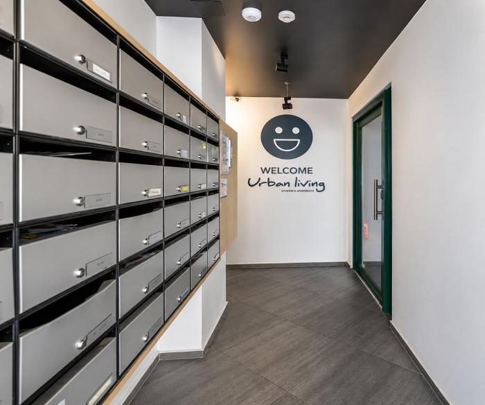 Entrance - mailboxes