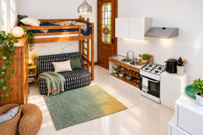 Studio 19 m² à Bruxelles Centre