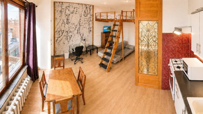 Studio 28 m² in Brussels center