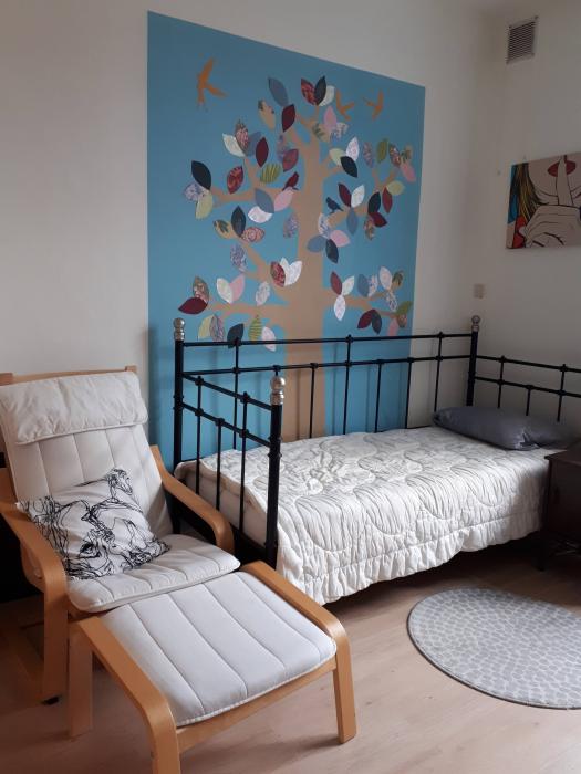 chambre vue vers le jardin - r