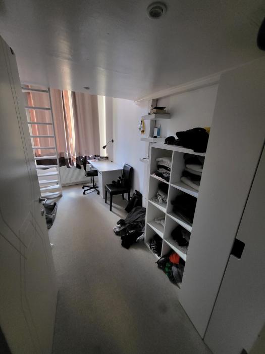 room with mezzanine