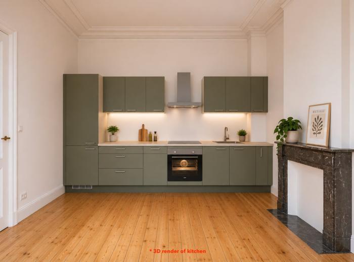 Render common kitchen