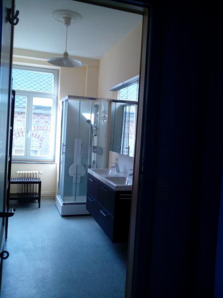 shower room - salle de douches avec 2 éviers