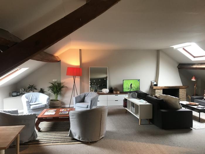 Salon de lecture + TV