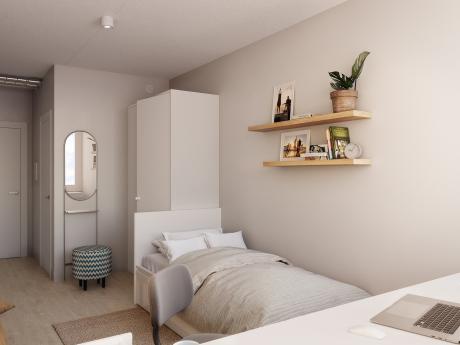 Residence room 17 m² in Brussels center