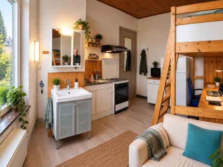Studio 16 m² in Brussels Jette