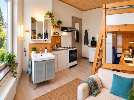 Studio 16 m² in Brussels Jette