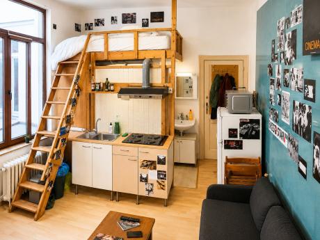 Studio 19 m² in Brussel centrum