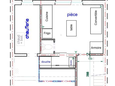 Studio 21 m² in Brussel Neder-Over-Heembeek